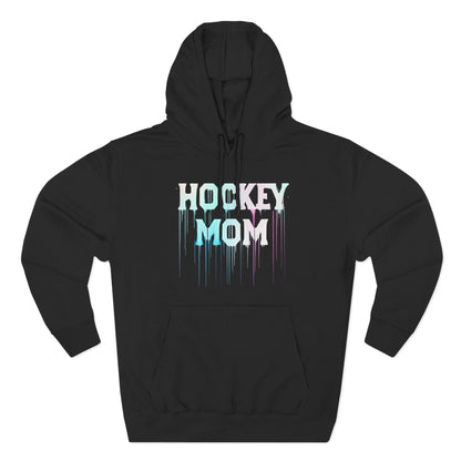 Lane Seven Hockey Mom Fleece Hoodie, Cozy Sweatshirt for Hockey Moms, Gift for Sports Enthusiasts, Winter Apparel, Perfect for Game Days