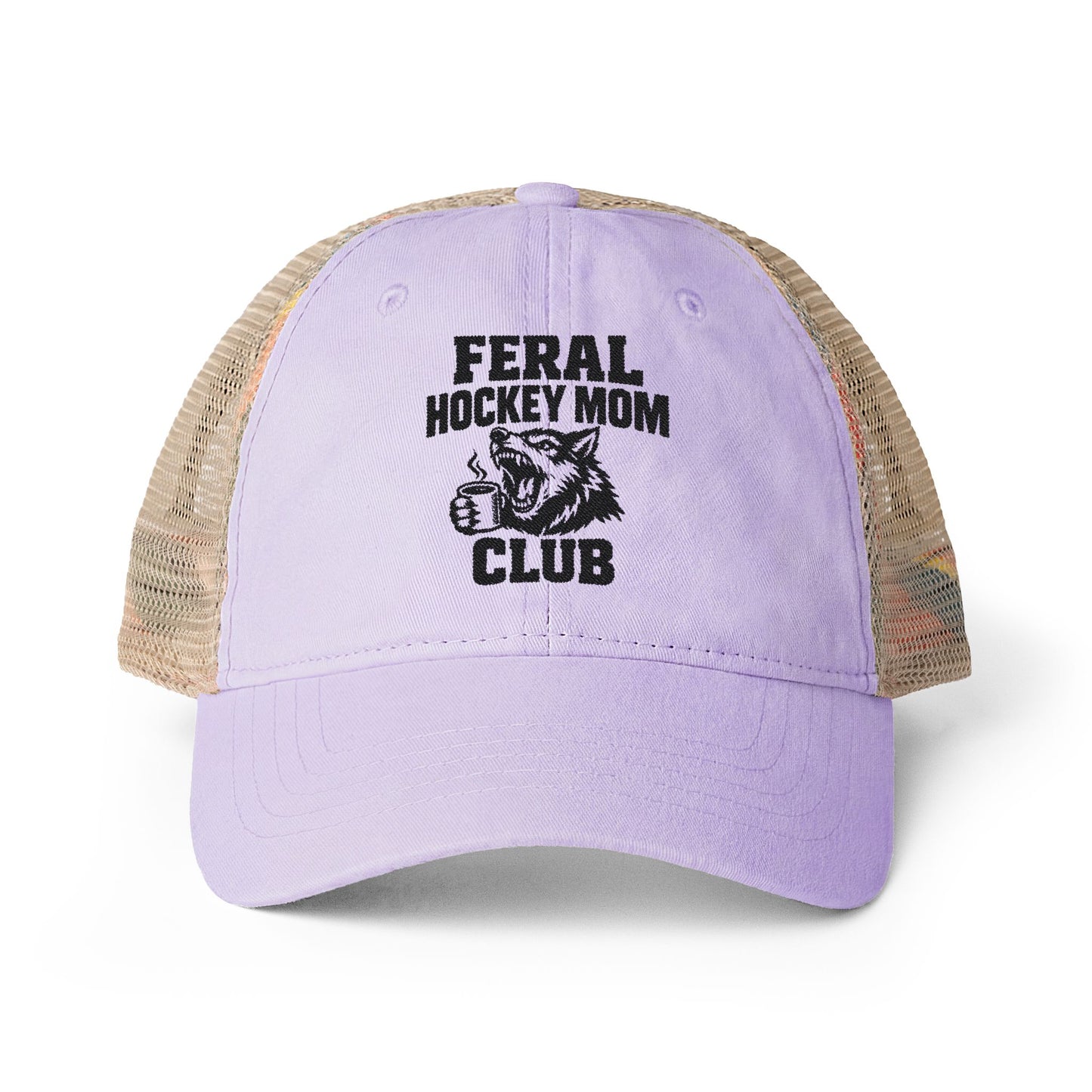 Feral Hockey Moms Club -  Washed Mesh-Back Cap