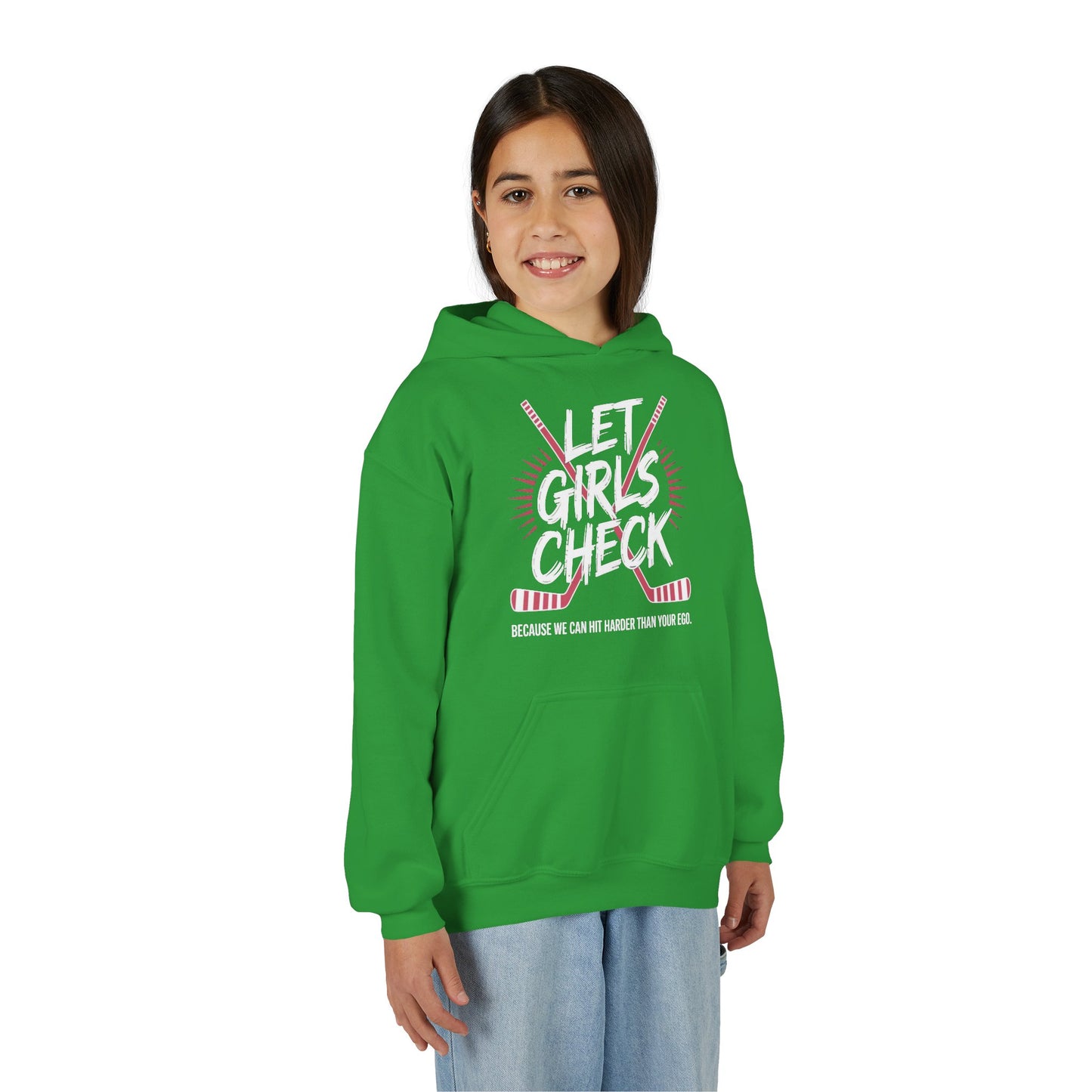 Let Girls Check Youth Hoodie