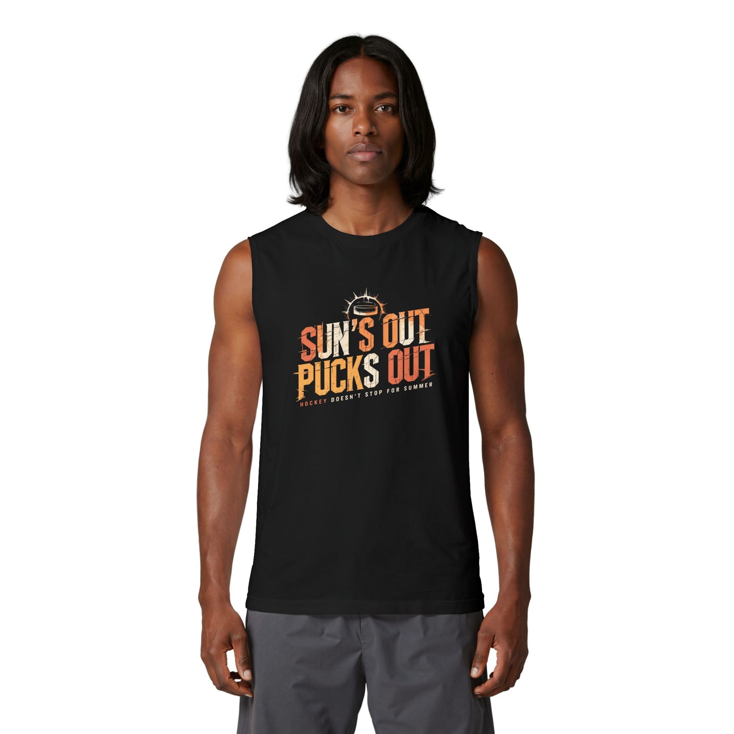 Sun’s Out Pucks Out Muscle Tank