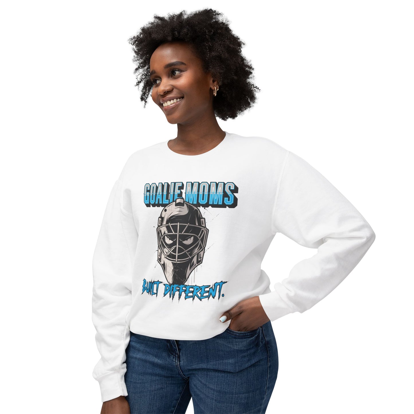 Goalie Moms "Built Different" Crewneck