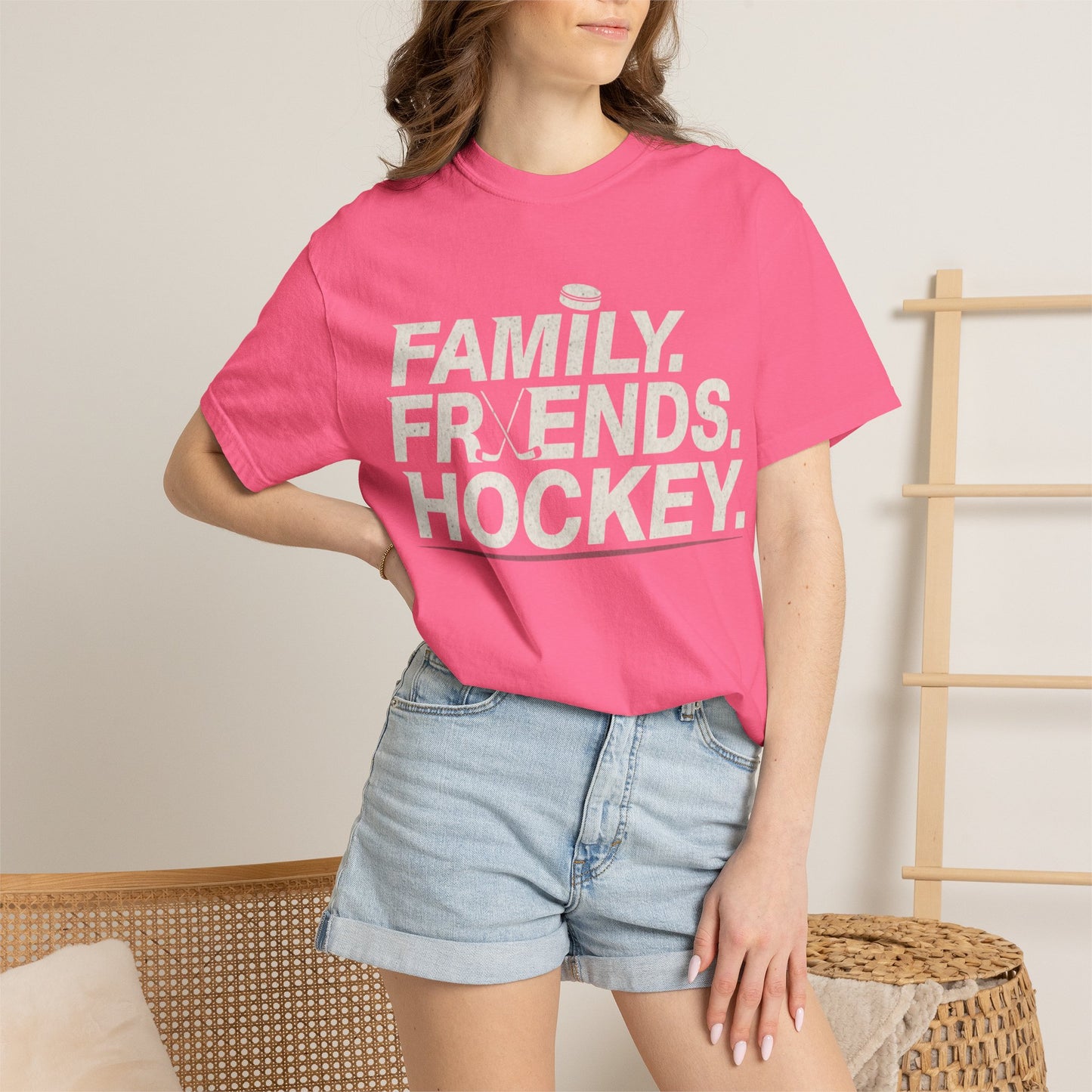 Family. Friends. Hockey. T-shirt