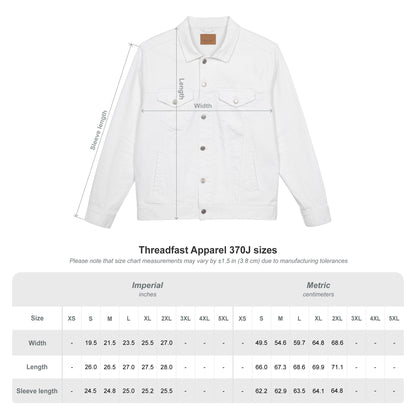 Hockey Mom Denim Jacket with Embroidery