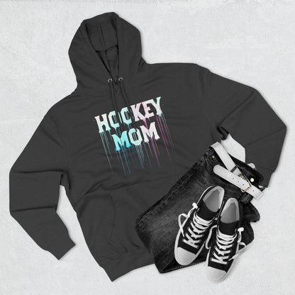 Lane Seven Hockey Mom Fleece Hoodie, Cozy Sweatshirt for Hockey Moms, Gift for Sports Enthusiasts, Winter Apparel, Perfect for Game Days