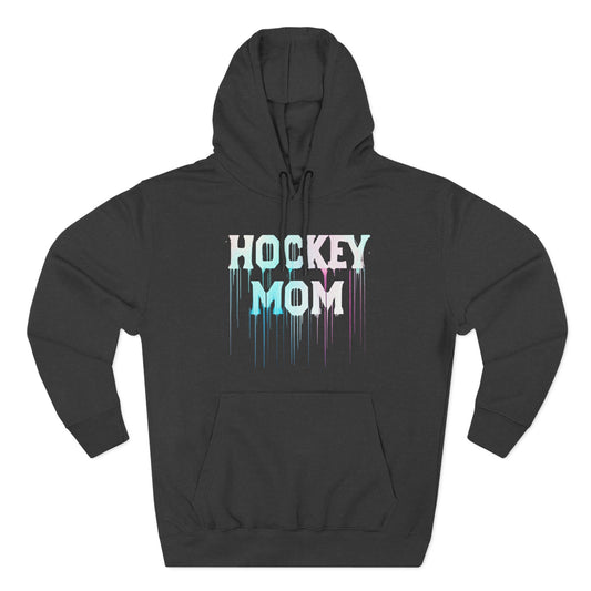 Lane Seven Hockey Mom Fleece Hoodie, Cozy Sweatshirt for Hockey Moms, Gift for Sports Enthusiasts, Winter Apparel, Perfect for Game Days