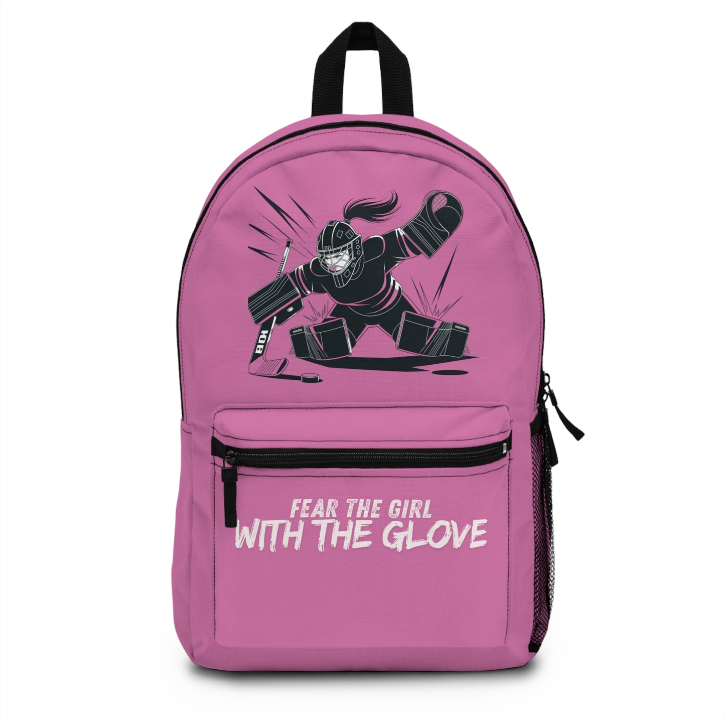 Fear the Girl with the Glove Goalie Backpack