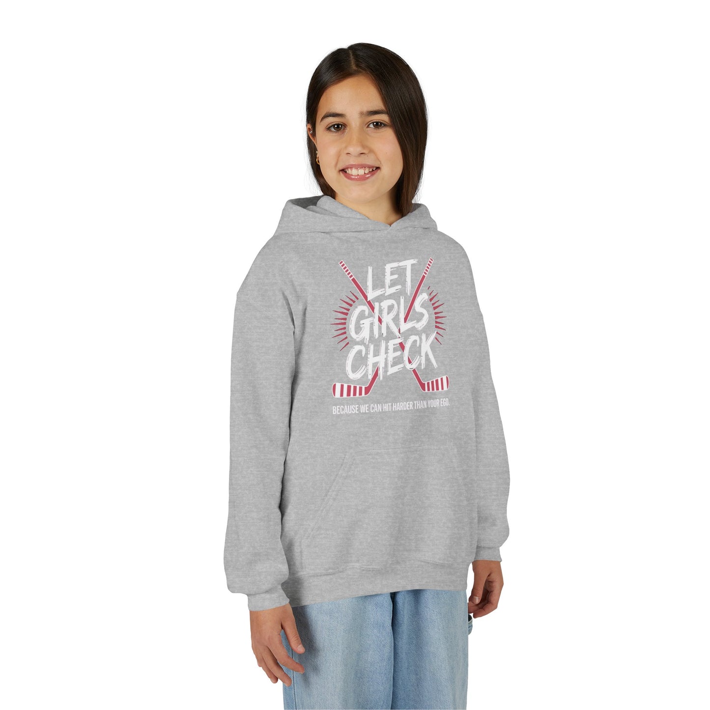 Let Girls Check Youth Hoodie