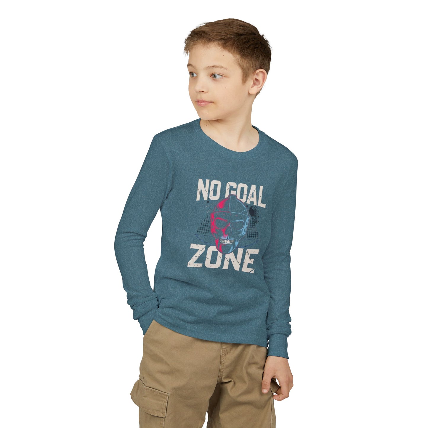 Youth Long Sleeve Tee — "No Goal Zone"