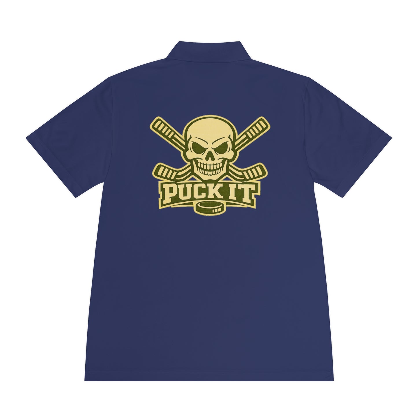 Hockey Skull Polo — "Puck It" Men's Sport Polo