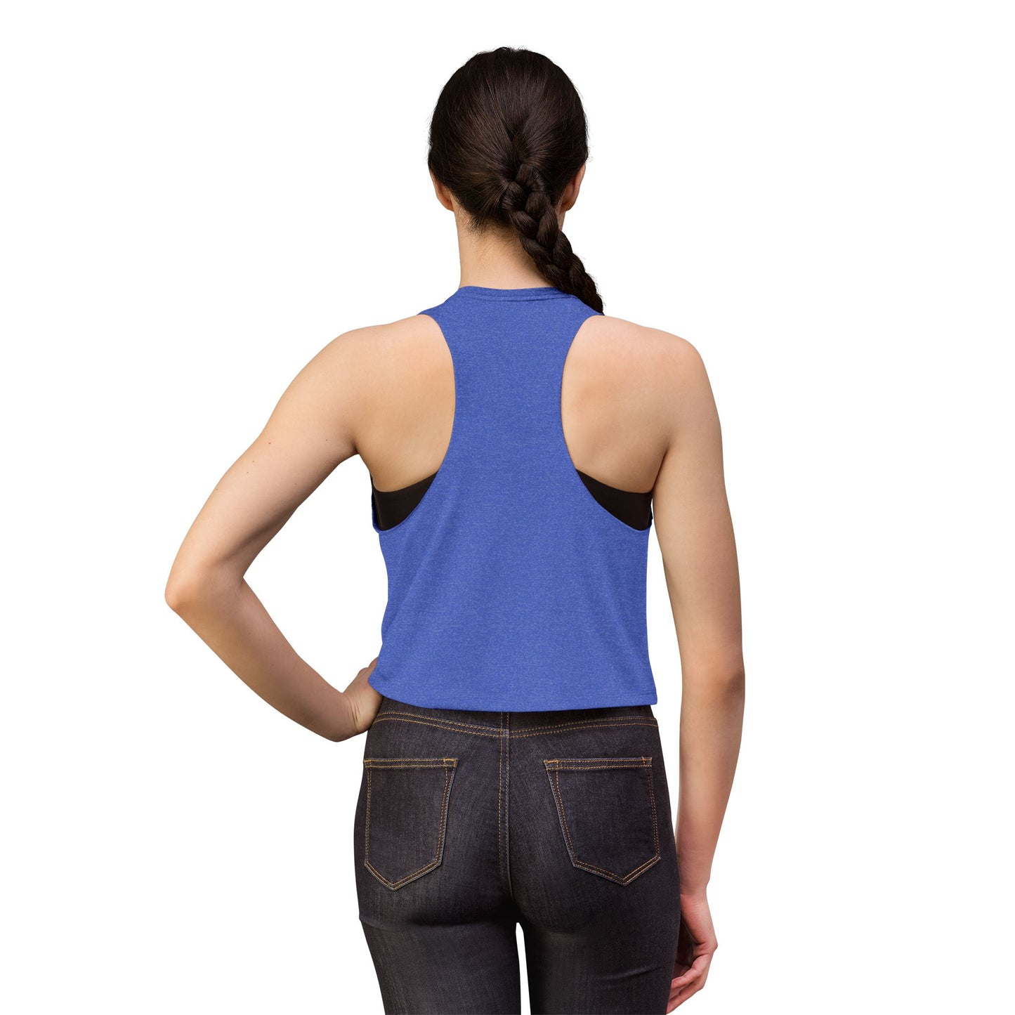 Women's Hockey Crop Top — "Life Happens. Hockey Helps." Athletic Casual Tank