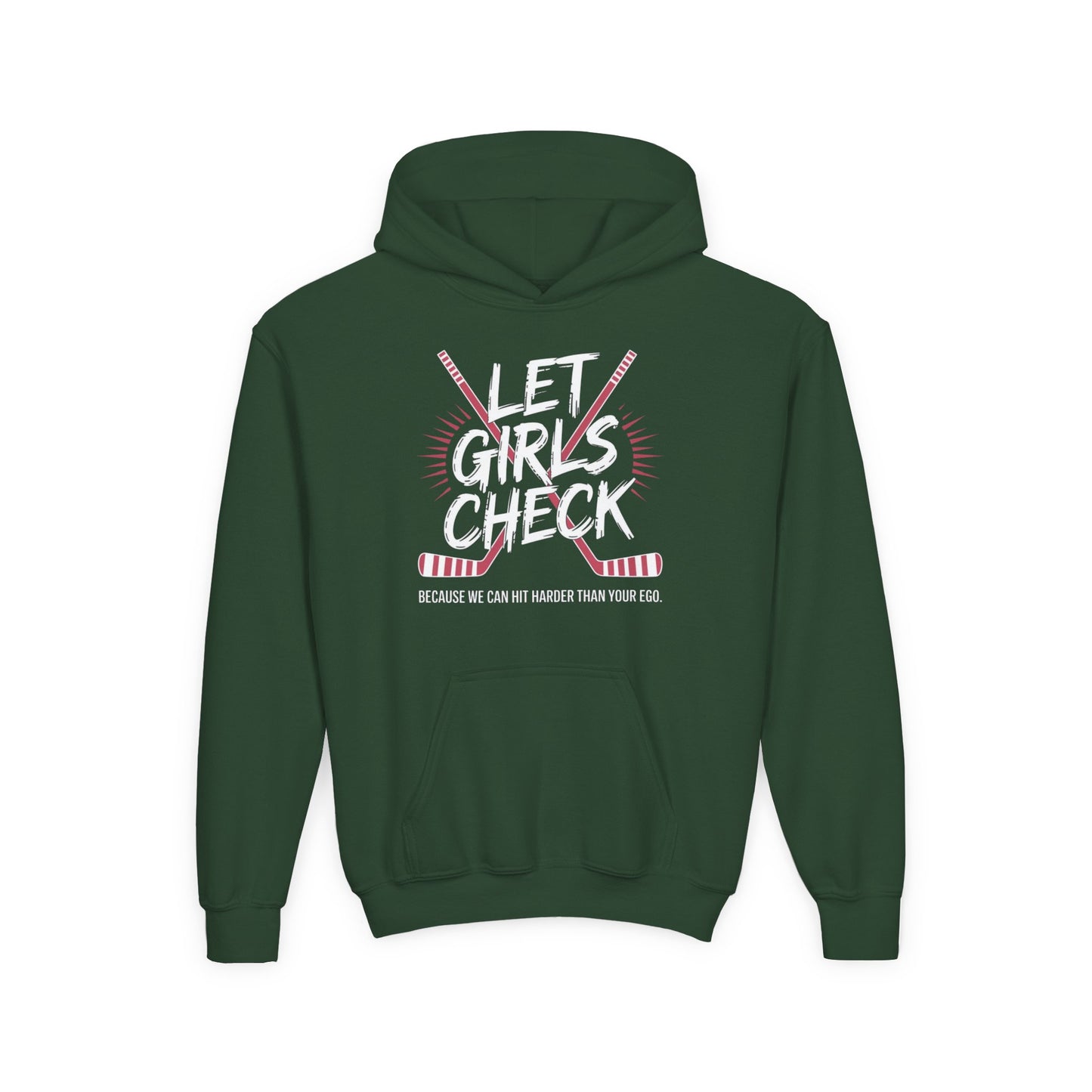 Let Girls Check Youth Hoodie