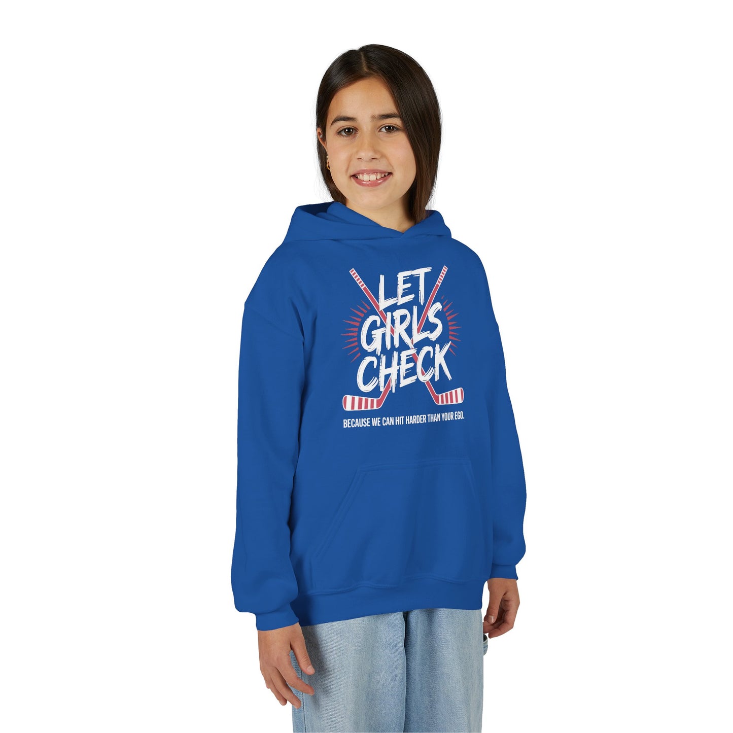 Let Girls Check Youth Hoodie