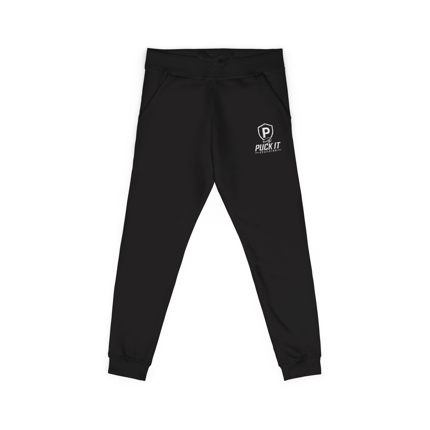 Embroidered Logo Sweatpants — Black Fleece Joggers